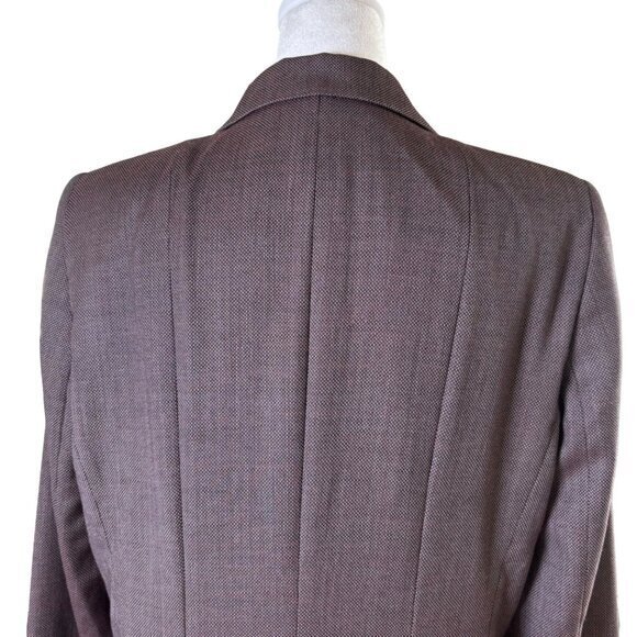 Lafayette 148 Wool Blend Career Plum Burgundy Lined Size 10 - Picture 7 of 12